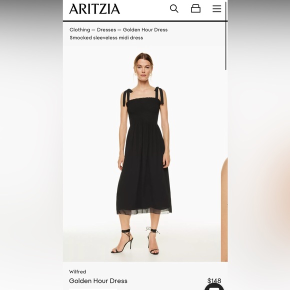 Black Aritzia dress - Picture 2 of 3